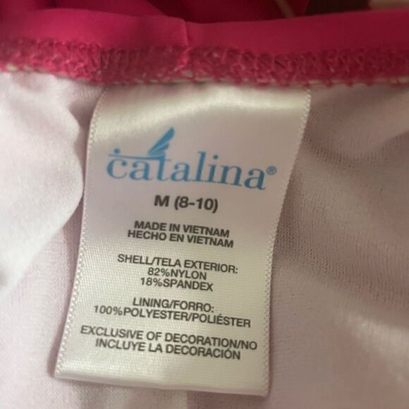 Catalina women’s one piece pink swimsuit size medium - Picture 4 of 7